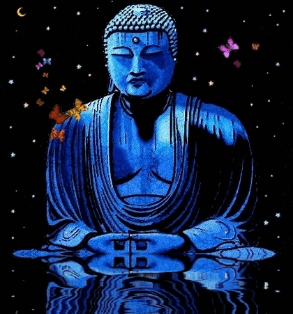 animated buddha photo: Animated Buddha BuddhaBlue.gif