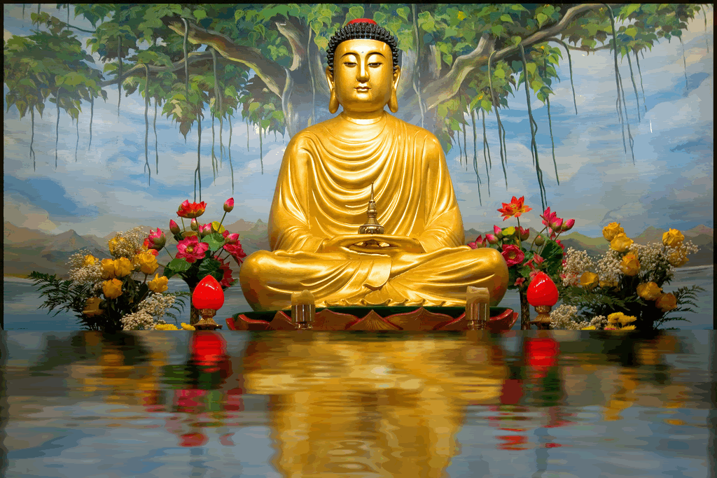 animated buddha photo: Animated Buddha buddhasan.gif