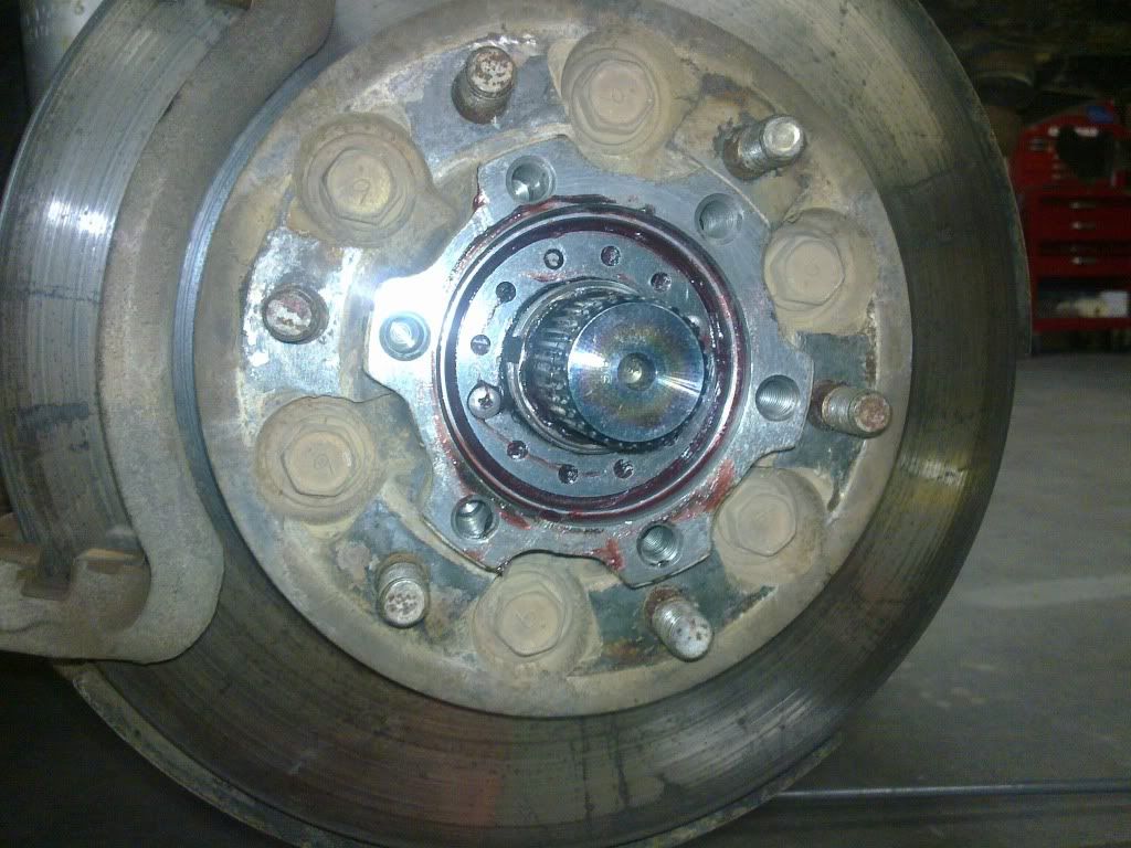 How to tighten nissan patrol wheel bearings #4