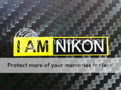   AM Nikon decal adhesive sticker lens Hood car camera 3 Black IAMNIKON